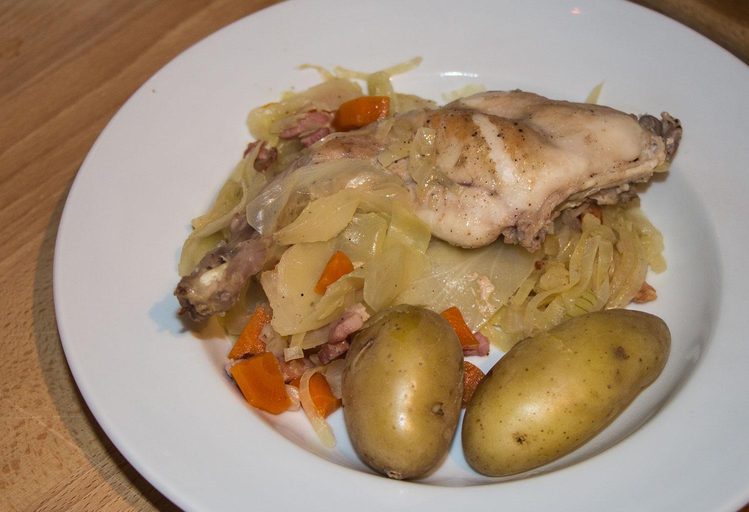 Rabbit with Cabbage - Wide Angle Adventure