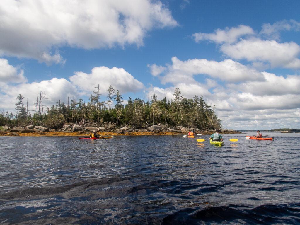 Kayaking with Coastal Adventures, Nova Scotia, Canada Wide Angle