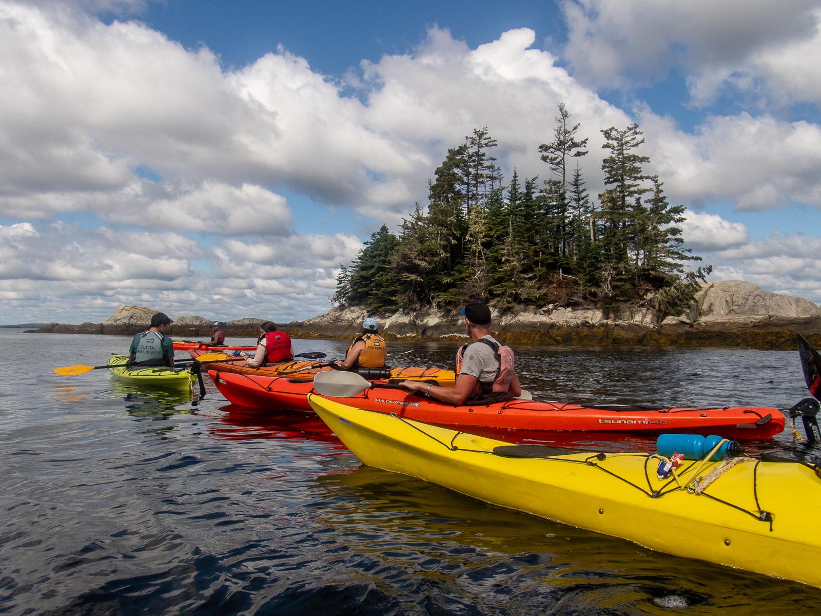 Kayaking with Coastal Adventures, Nova Scotia, Canada Wide Angle
